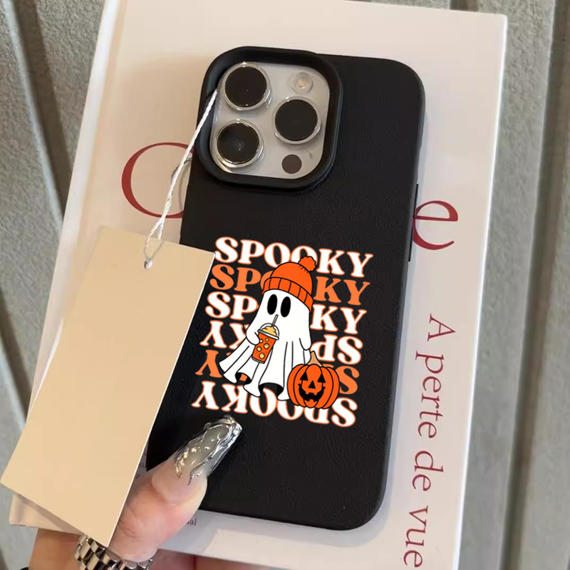 Phone Cases Cute Iphone 14 - Cute Halloween Ghost Pumpkin Pattern Phone