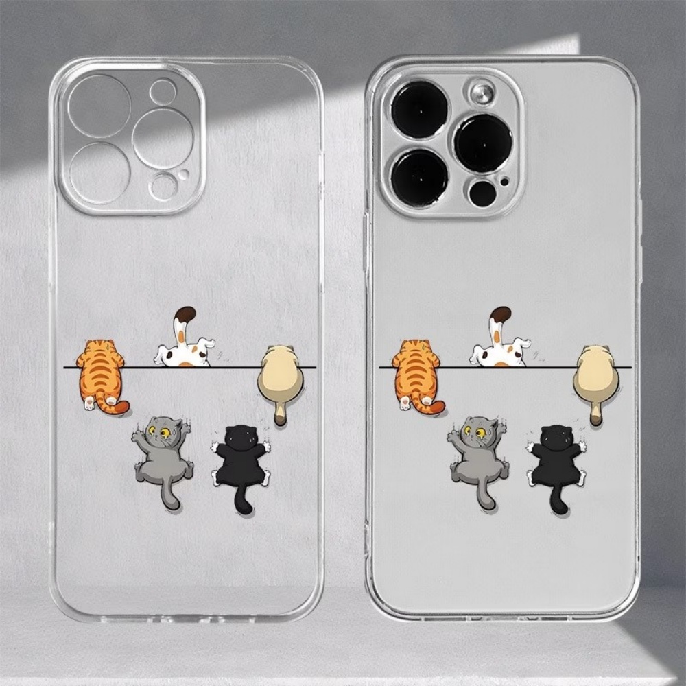 Phone Cases Cute Iphone 14 - Five Cute Cat Pattern Phone Case
