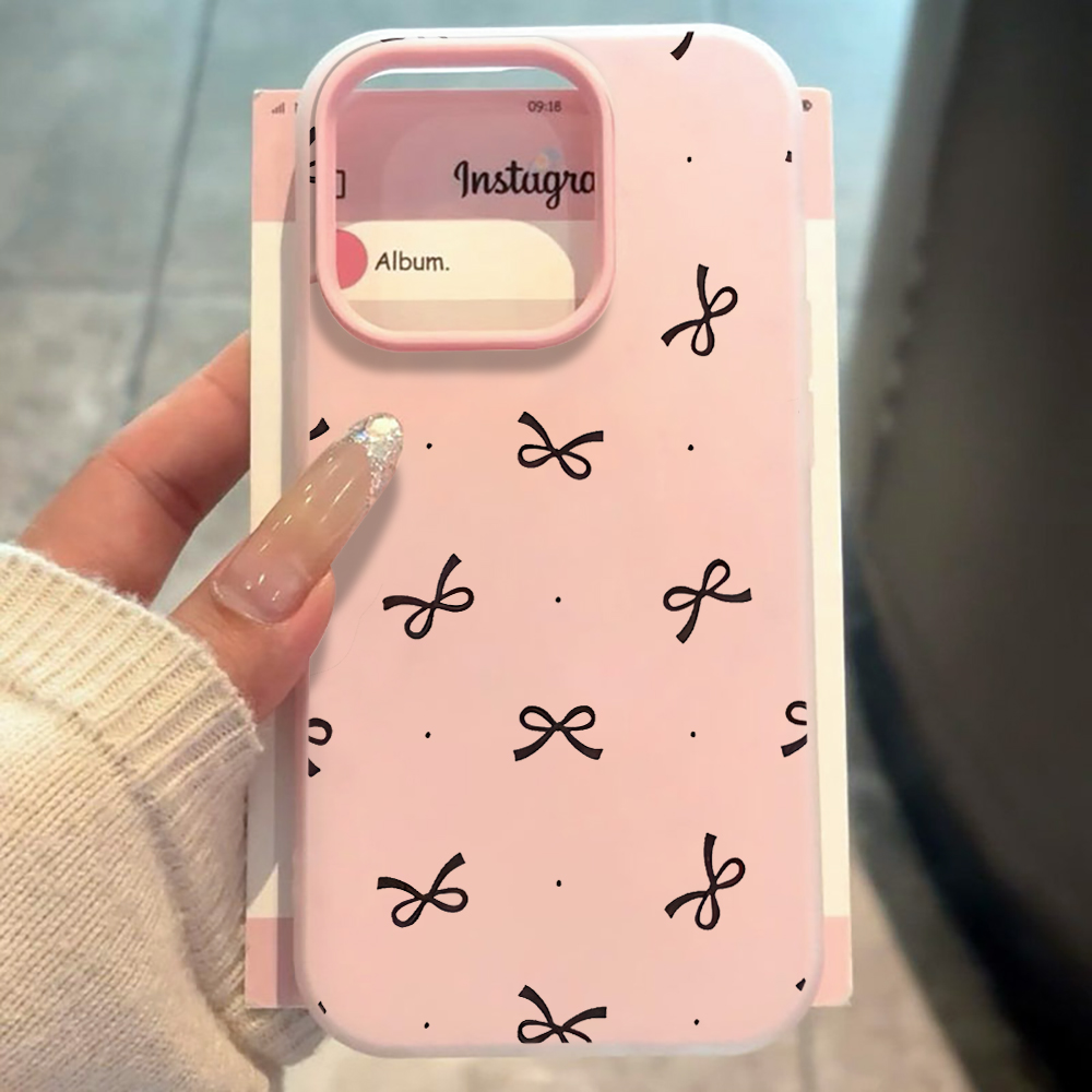 Phone Cases Cute Iphone 14 - Cute Bow Polka Dot INS Phone