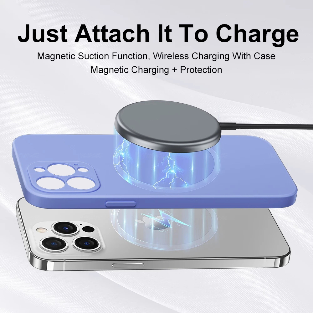 Magnetic Liquid Silicone Case  - đánh giá và giá Phone Cases That Charge Your Phone