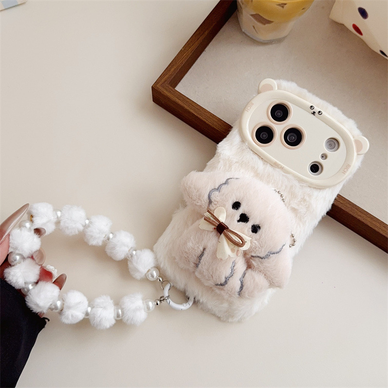 3D Cartoon Bowknot Puppy Warm  - đánh giá và giá Phone Cases Iphone 14
