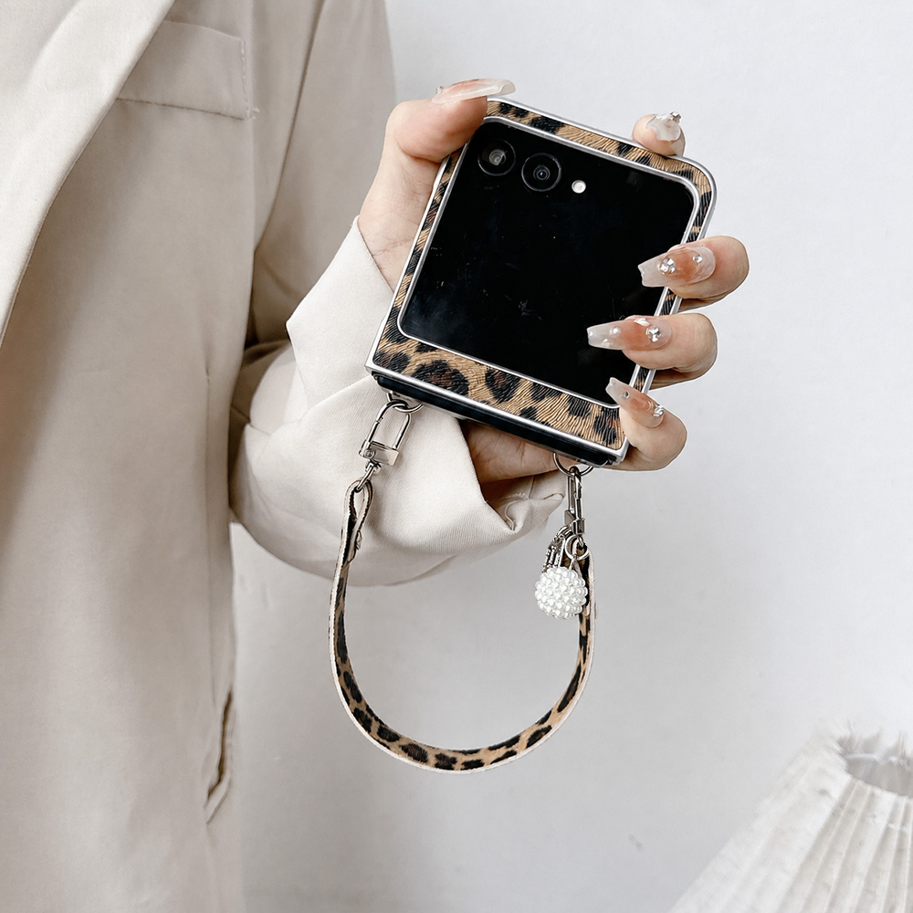 Leopard Print Folding Flip Pho - đánh giá và giá Phone Cases With Camera Cover