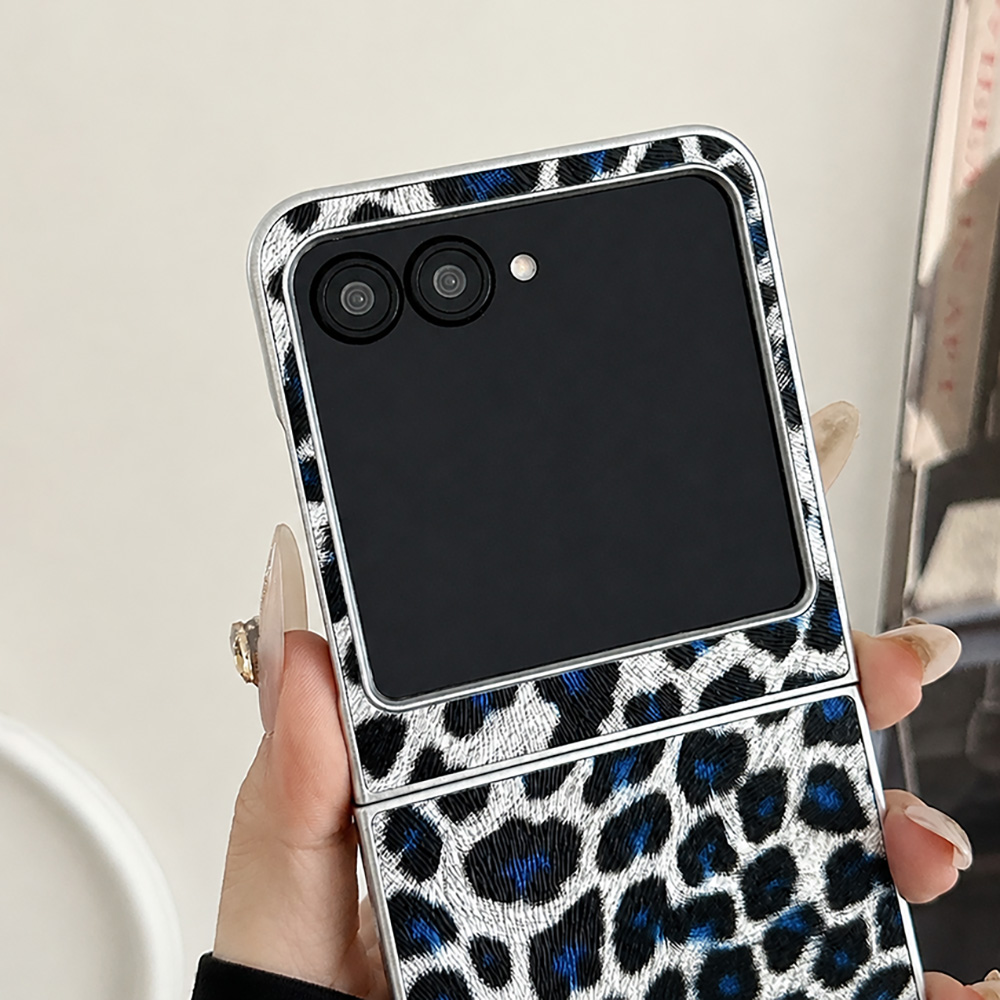Leopard Print Folding Flip Pho - đánh giá và giá Phone Cases With Camera Cover