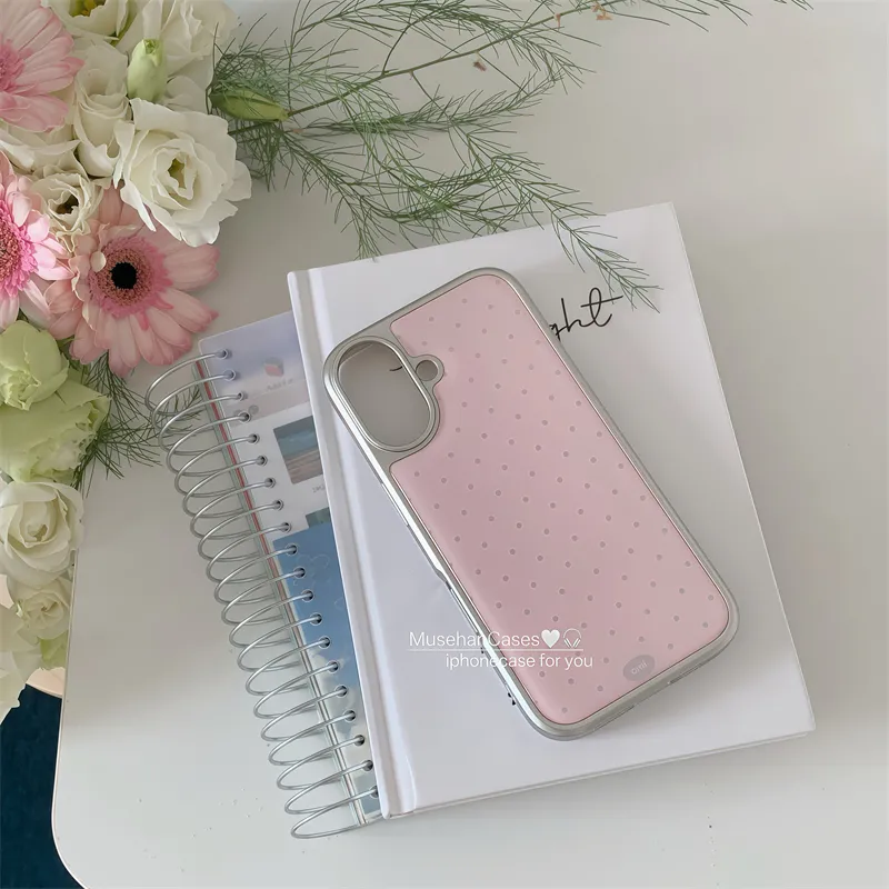 Korean ins Cream Pink Polka Do - đánh giá và giá Phone Cases That Charge Your Phone