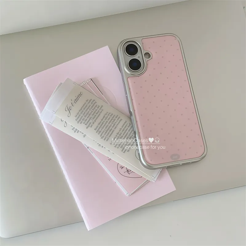 Korean ins Cream Pink Polka Do - đánh giá và giá Phone Cases That Charge Your Phone