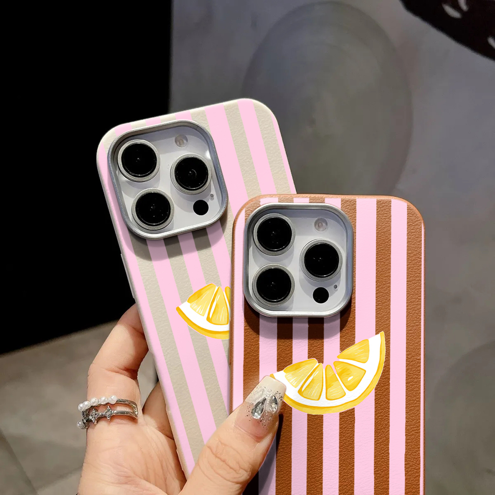 Lemon Pink Stripes Phone Case  - đánh giá và giá Phone Cases Pink