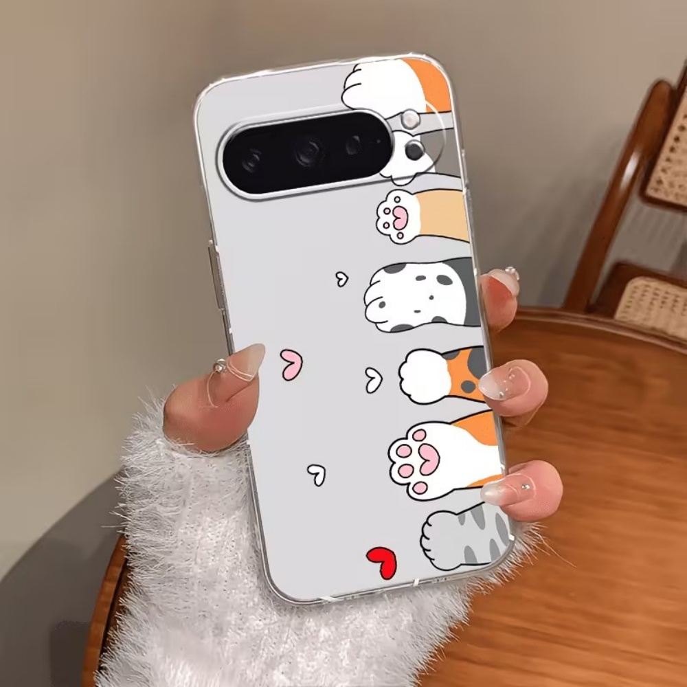 Cartoon Cat Paw Print Crystal  - đánh giá và giá Phone Cases Google Pixel 9A