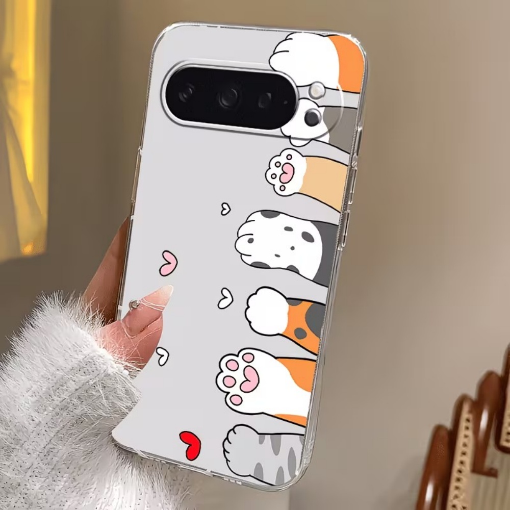 Cartoon Cat Paw Print Crystal  - đánh giá và giá Phone Cases Google Pixel 9A