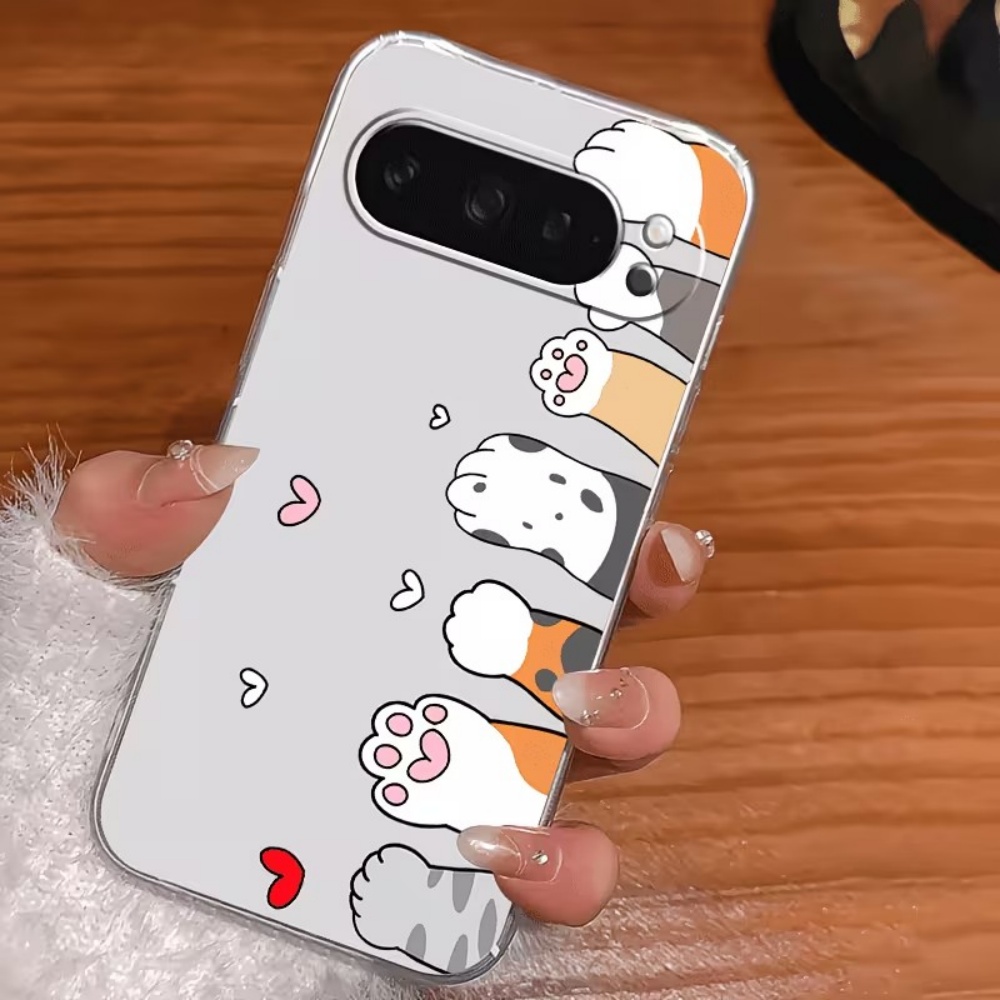 Cartoon Cat Paw Print Crystal  - đánh giá và giá Phone Cases Google Pixel 9A