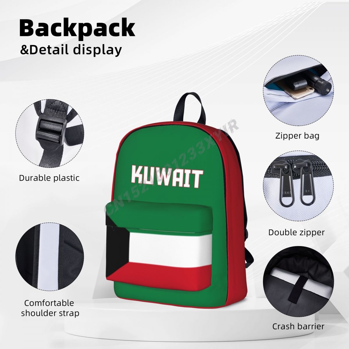Unisex Backpack Kuwait Flag Ku - đánh giá và giá Phone Cases Kuwait