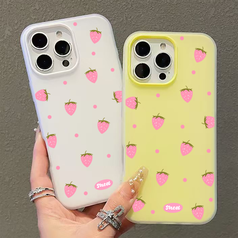 Sweet Pink Strawberry Pattern  - đánh giá và giá Phone Cases Galaxy S26 Ultra