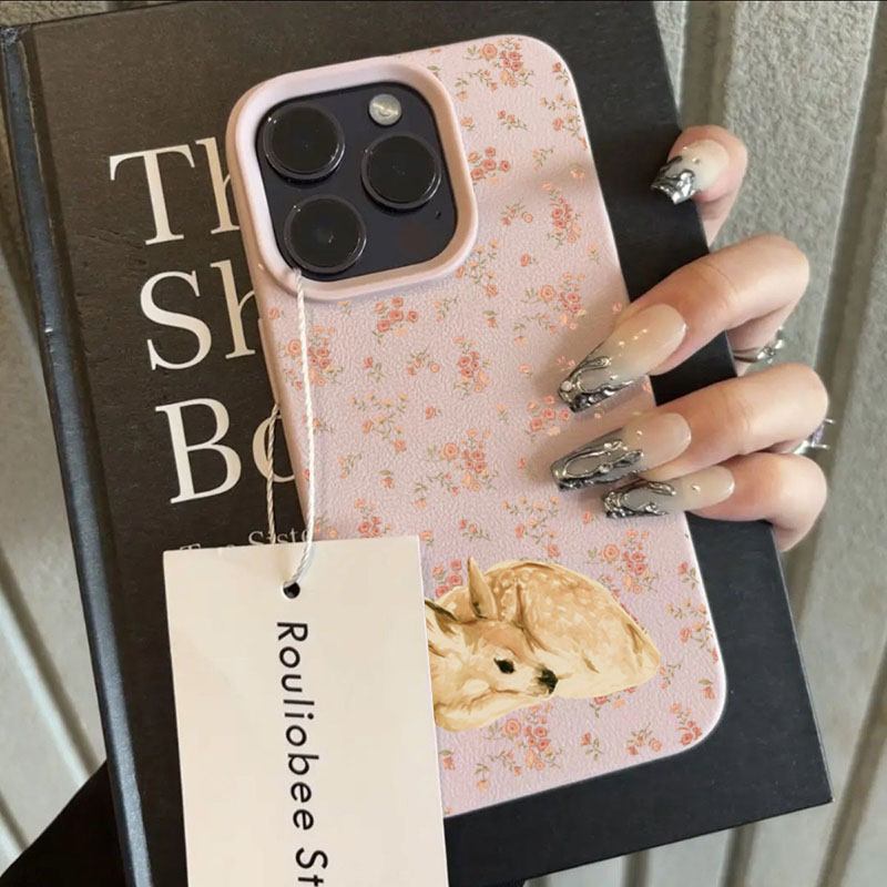Cute Deer Full Floral Pattern  - đánh giá và giá Phone Cases Cute Iphone 14