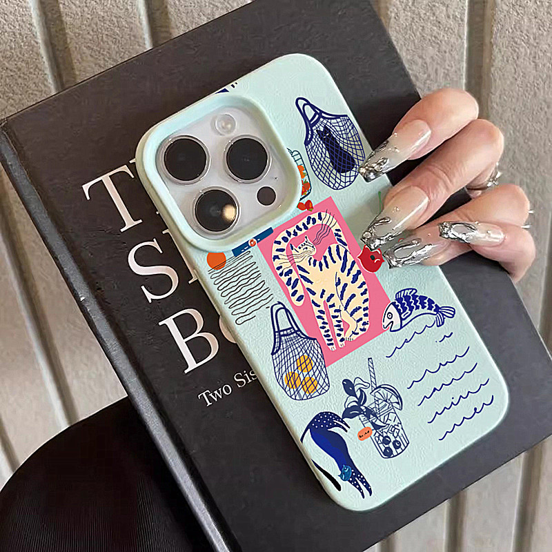 Cute Cherry Cat Print Phone Ca - đánh giá và giá Phone Cases Cute Iphone 13