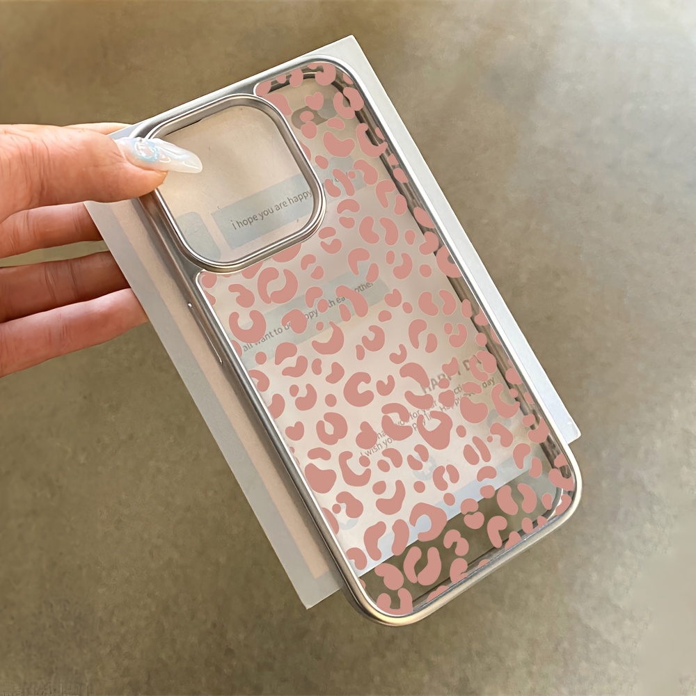Pink Leopard Print Electroplat - đánh giá và giá Phone Cases Pink