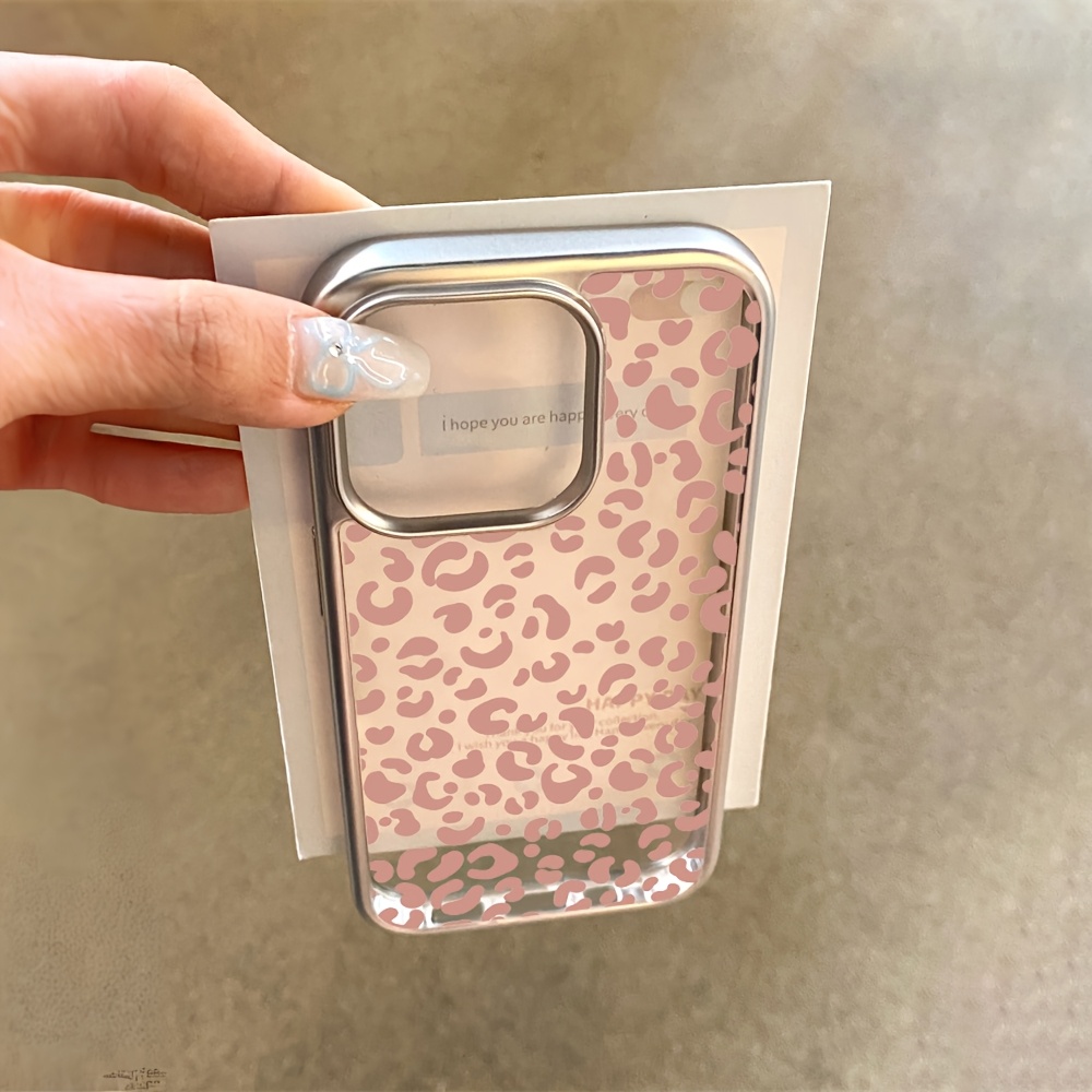 Pink Leopard Print Electroplat - đánh giá và giá Phone Cases Pink