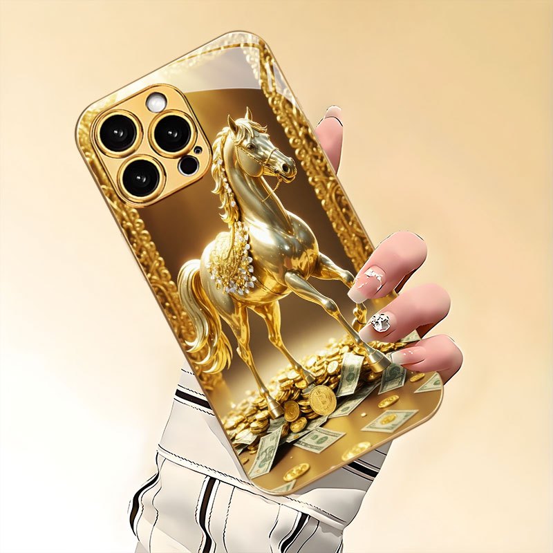 High-end luminous gold horse n - đánh giá và giá Phone Cases Horse
