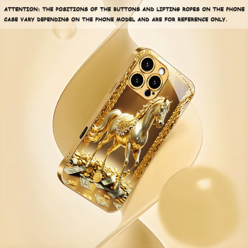 High-end luminous gold horse n - đánh giá và giá Phone Cases Horse
