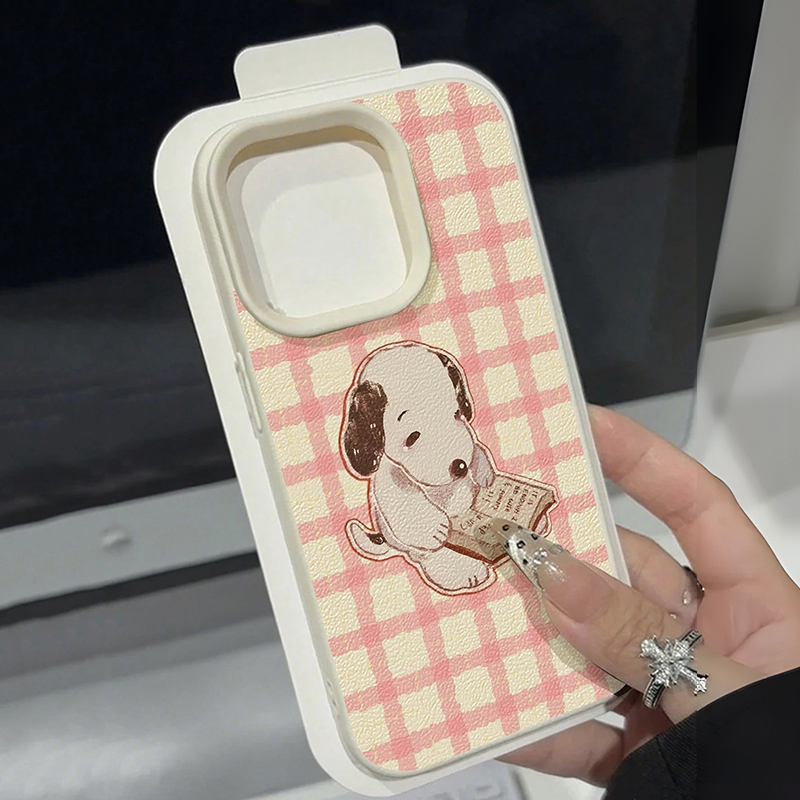 Cute Vintage Book Dog Litchi P - đánh giá và giá Phone Cases Galaxy A16 5G