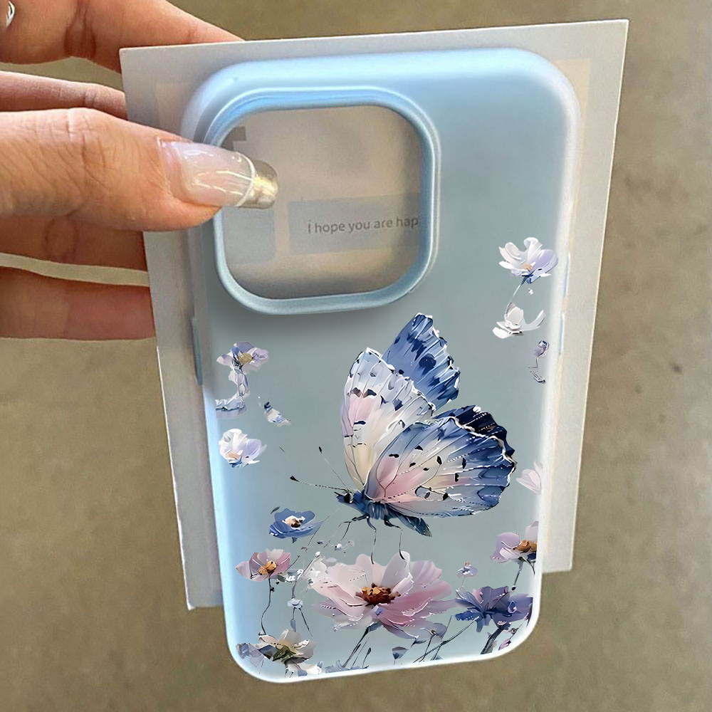 Watercolor Blue Purple Butterf - đánh giá và giá Phone Cases Galaxy A17