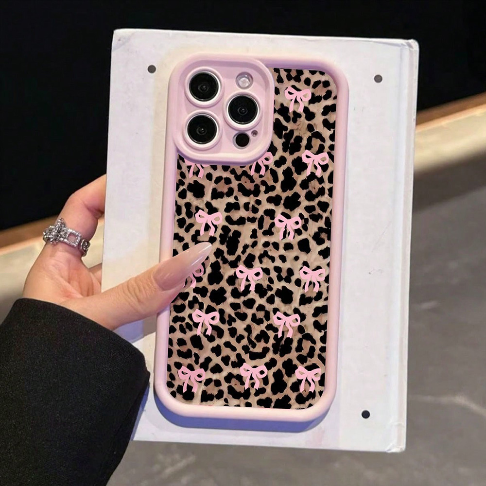 Pink Bow Lily Flower Leopard P - đánh giá và giá Phone Cases Pink
