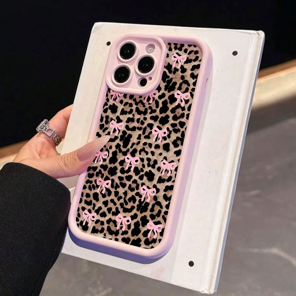 Pink Bow Lily Flower Leopard P - đánh giá và giá Phone Cases Pink