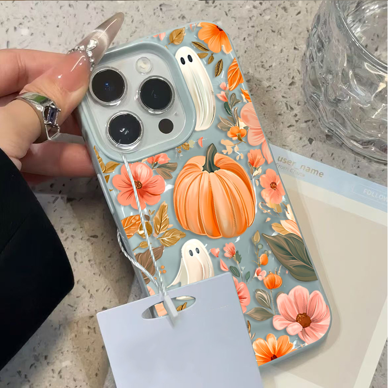 Autumn Fall Cute Ghost Pumpkin - đánh giá và giá Phone Cases Cute Iphone 14