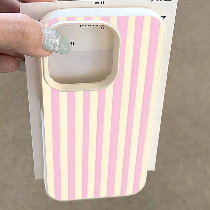 Simple Pink Vertical Striped L - đánh giá và giá Phone Cases Pink