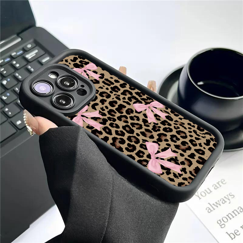 Luxury Leopard Print Bow Phone - đánh giá và giá Phone Cases Classy