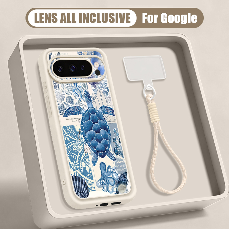 Sea Turtle Print Wrist Strap L - đánh giá và giá Phone Cases Google Pixel 9A