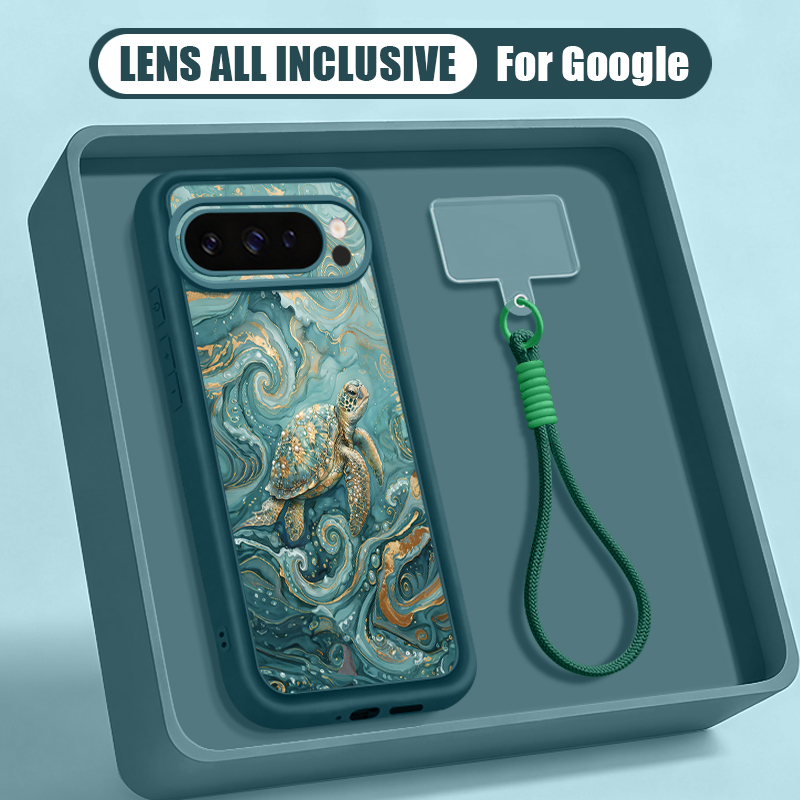 Sea Turtle Print Wrist Strap L - đánh giá và giá Phone Cases Google Pixel 9A
