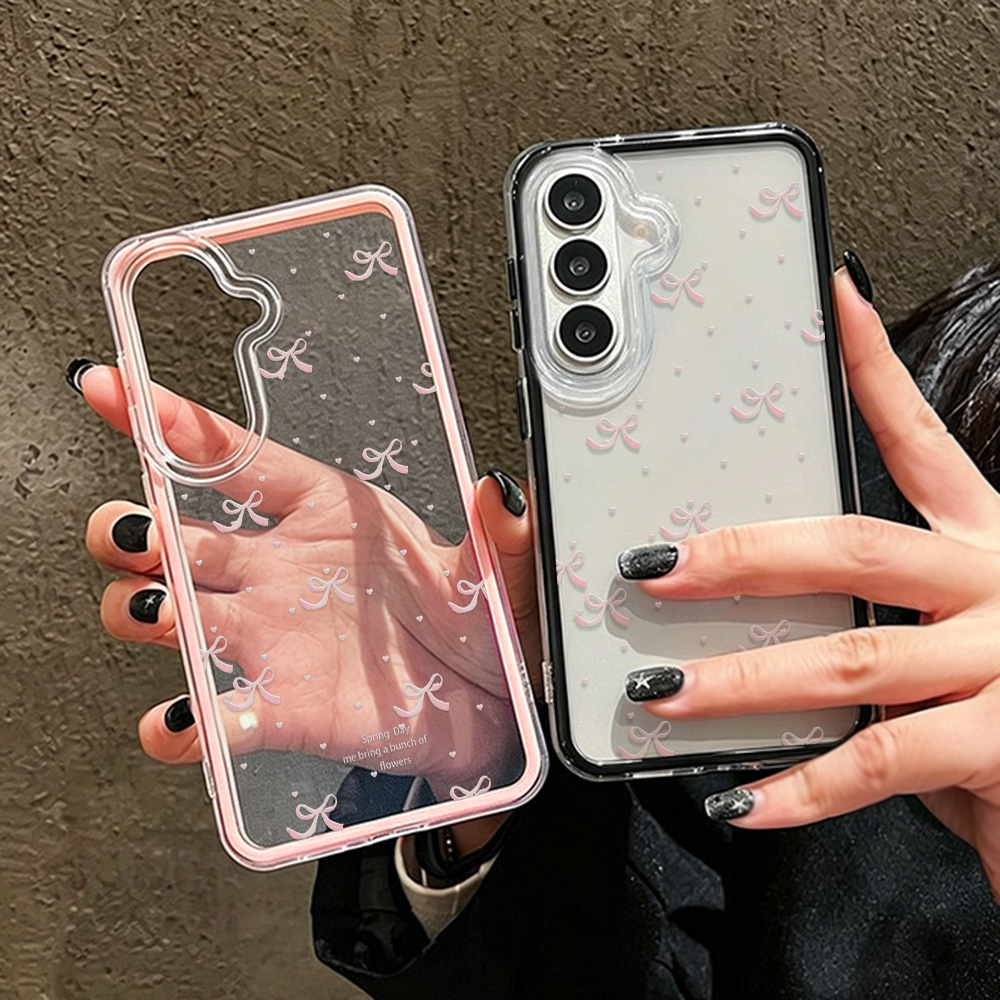 Cute Pink Bow Soft Phone Case  - đánh giá và giá Phone Cases With Camera Cover