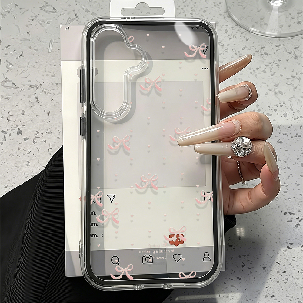 Cute Pink Bow Soft Phone Case  - đánh giá và giá Phone Cases With Camera Cover