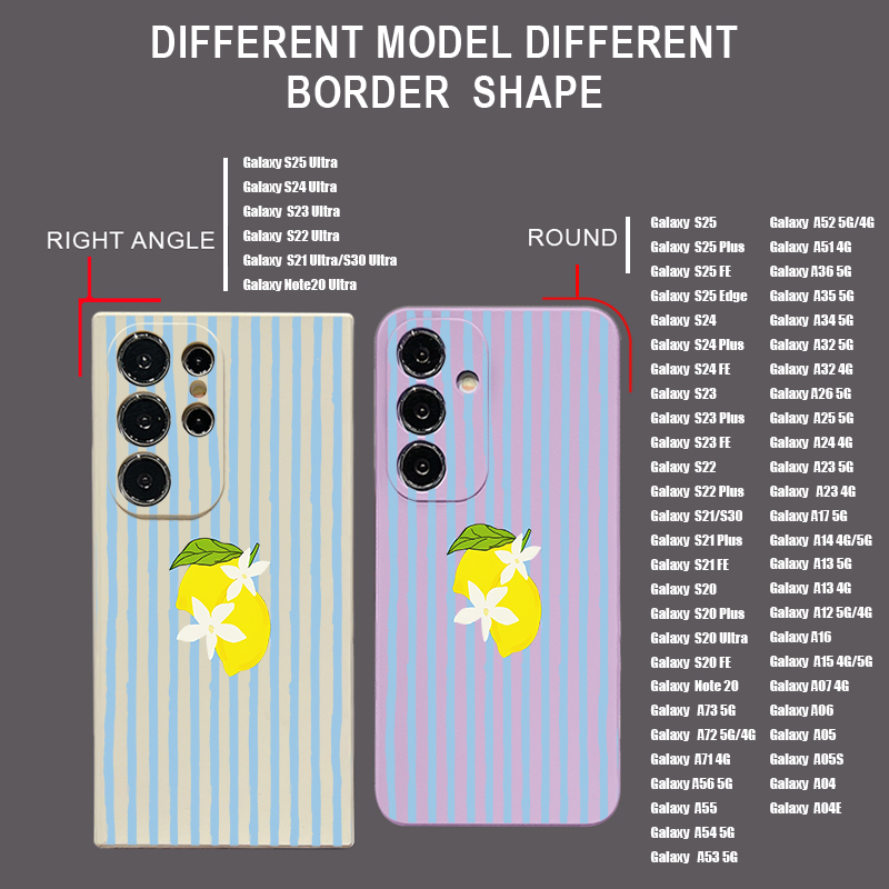 Stripe Lemon Print TPU Phone C - đánh giá và giá Phone Cases Galaxy A17
