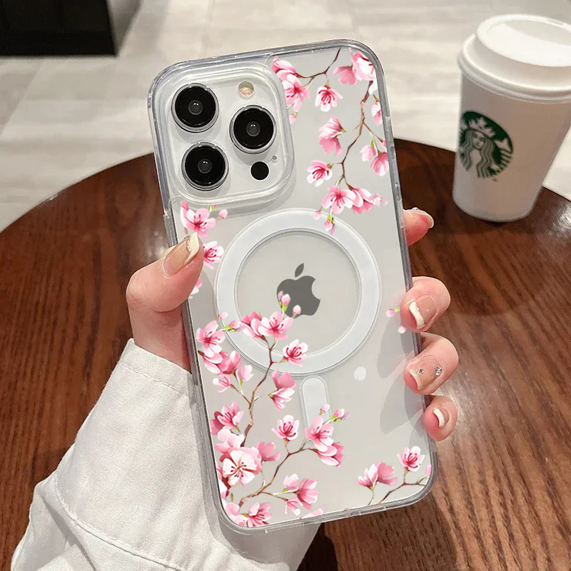 Luxury Pink INS Flowers Case F - đánh giá và giá Phone Cases Pink