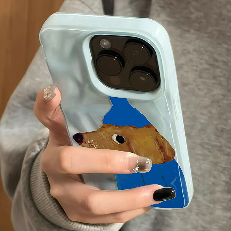 Blue Hat Puppy Folds Texture S - đánh giá và giá Phone Cases Cute Iphone 14