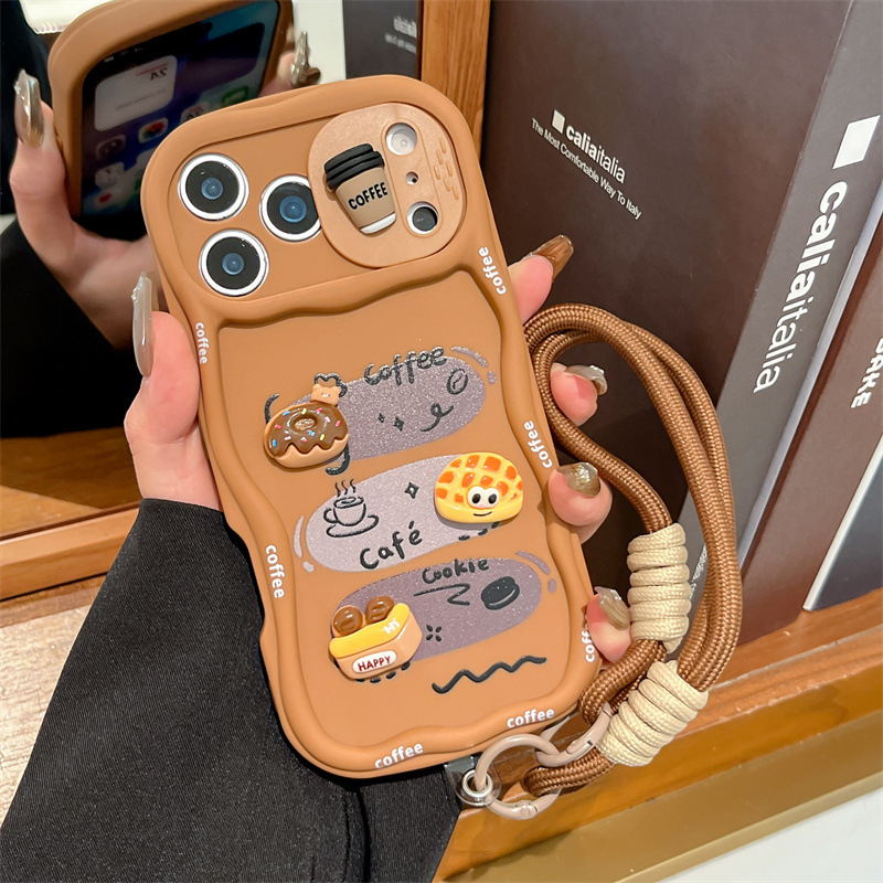 3D Cartoon Bread With Wrist St - đánh giá và giá Phone Cases With Camera Cover