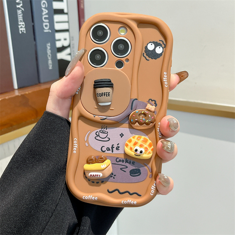 3D Cartoon Bread With Wrist St - đánh giá và giá Phone Cases With Camera Cover