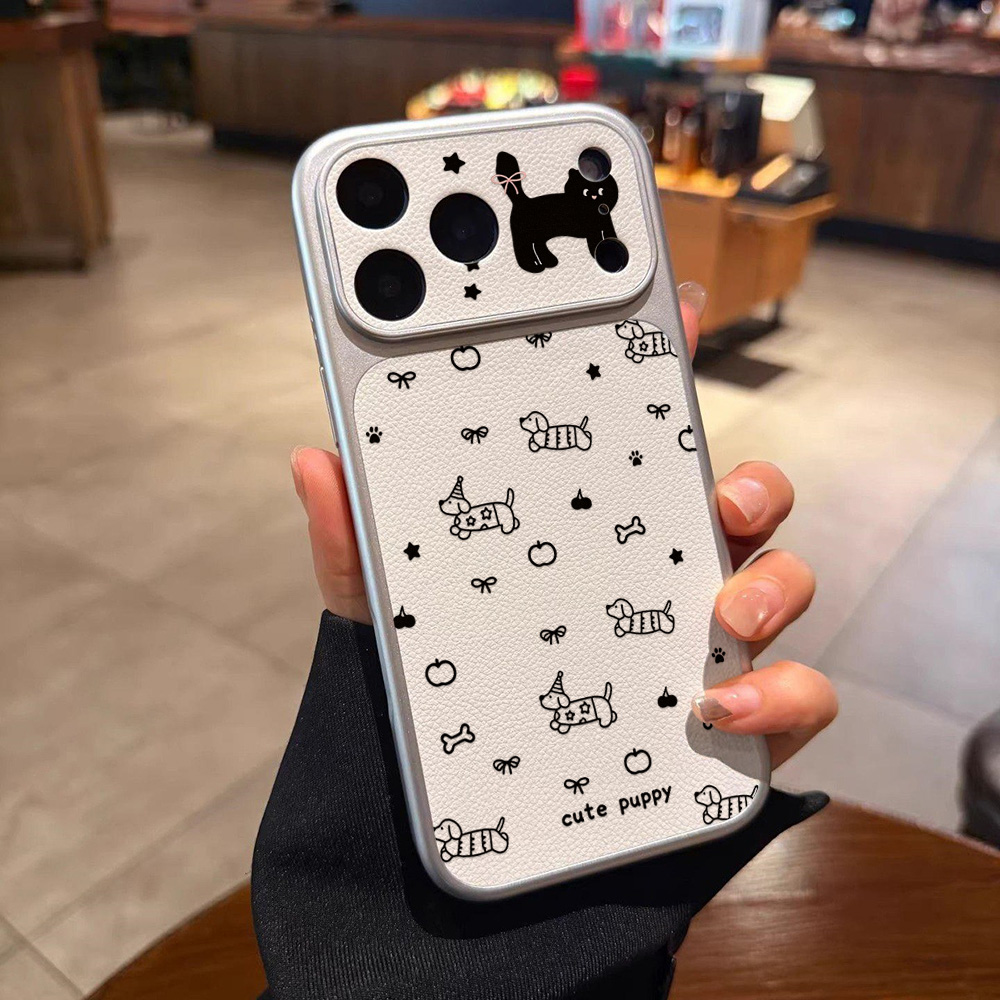 Cute Puppy Leather Phone Case  - đánh giá và giá Phone Cases With Camera Cover