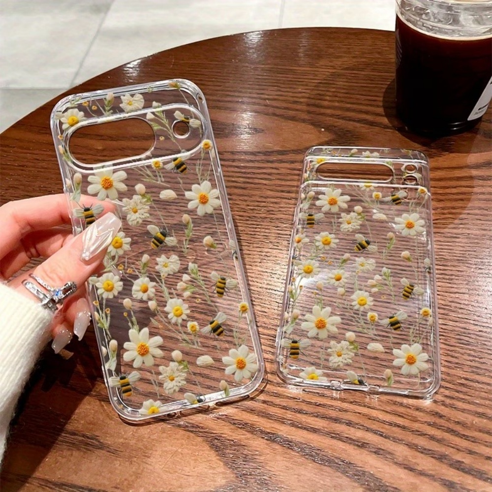 Cute Honeybee Flower Pattern S - đánh giá và giá Phone Cases Google Pixel 9A