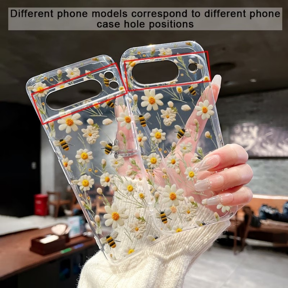 Cute Honeybee Flower Pattern S - đánh giá và giá Phone Cases Google Pixel 9A