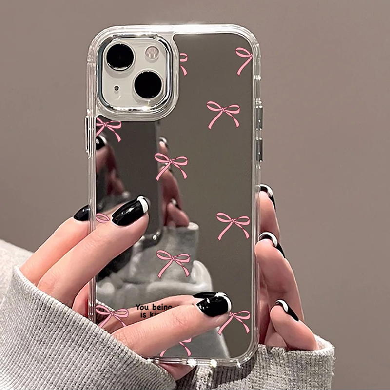 Cute Pink Black Bow Pattern Mi - đánh giá và giá Phone Cases Cute Iphone 14