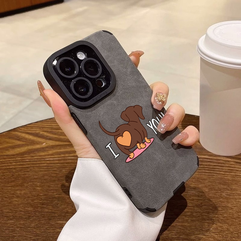 Cute Dachshund Heart Print Pho - đánh giá và giá Phone Cases Cute Iphone 14
